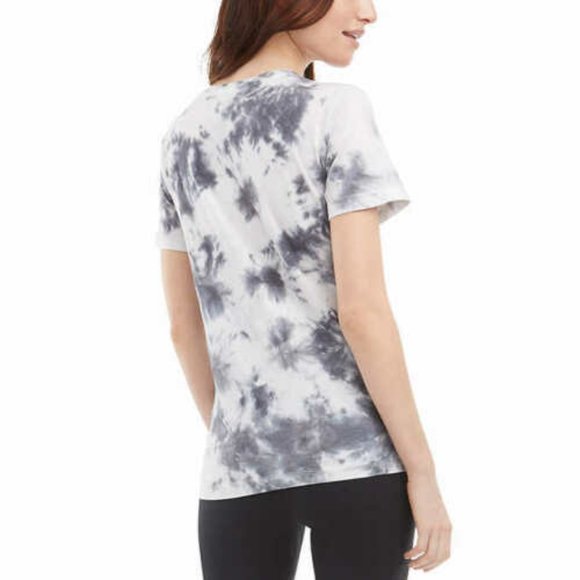 NWT Danskin Women’s Short Sleeve Tie Dye Tee Black Combo NEW - Picture 1 of 5